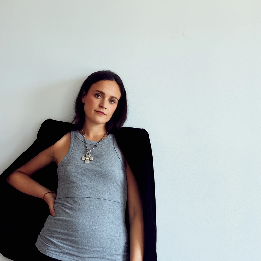 Organic Cotton ILOUITY Ribbed Nursing/Maternity Tank
